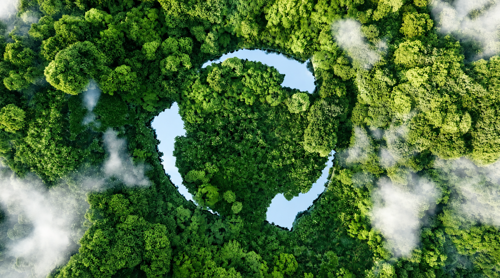 Green forest canopy